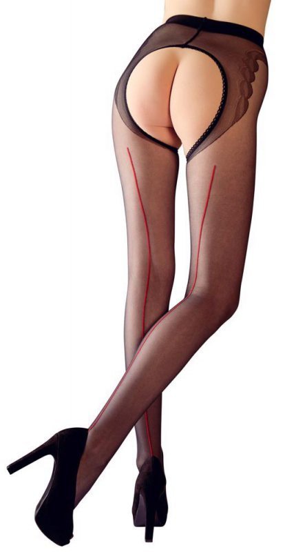 Sex rajstopy z dziurką odkryte Cottelli 5