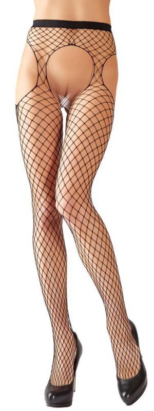 Sexy rajstopy Cottelli Sex Tights siateczka S-L