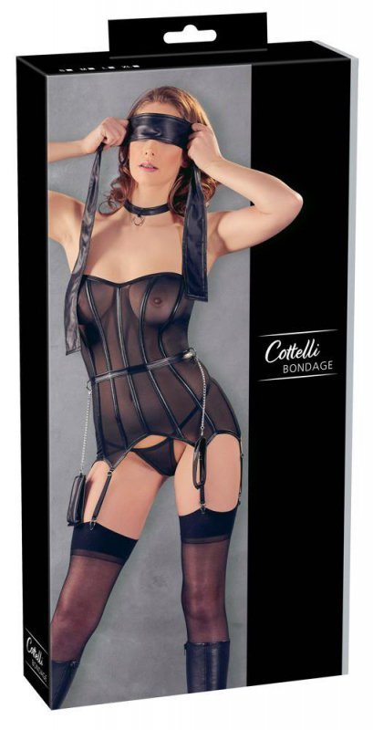 Kuszący gorset erotyczny Cottelli Bondage L