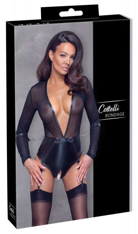 Seksowna bielizna body z wiązaniami Cottelli M