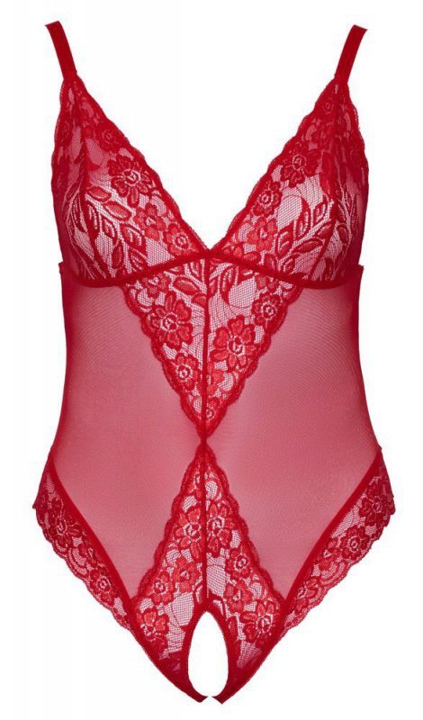 Seksowna bielizna body czerwone Cottelli 2XL