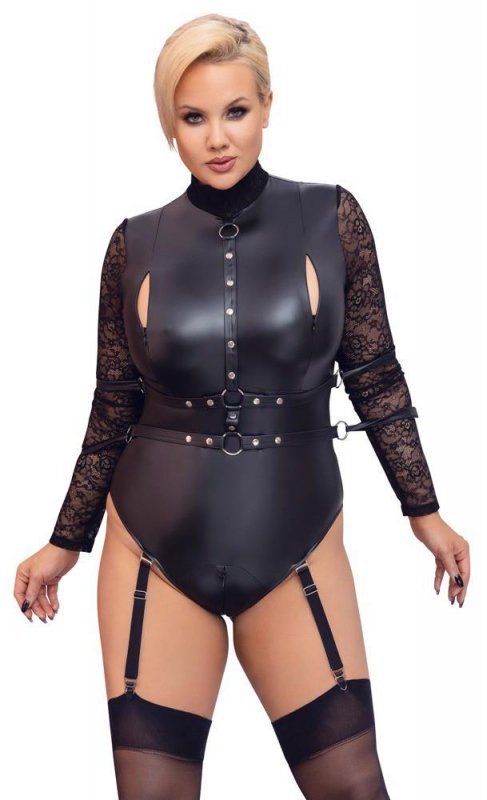Seksowna bielizna body Cottelli z wiązaniami 2XL