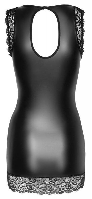 Sukienka sexy mini czarna z koronką Cottelli L