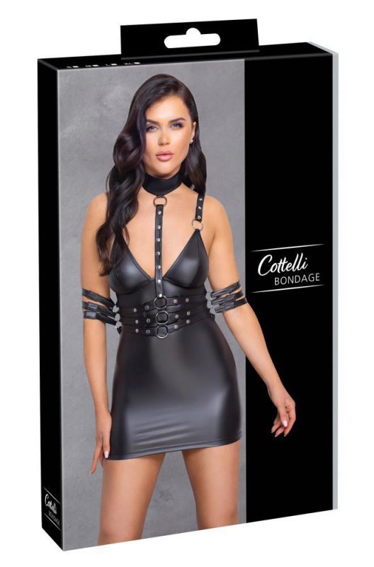 Seksowna sukienka bdsm ekoskóra Cottelli M