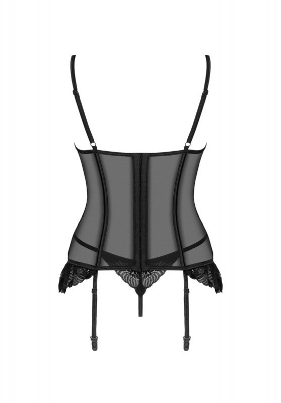 Seksowna bielizna Obsessive Serena Love gorset i stringi XL/2XL