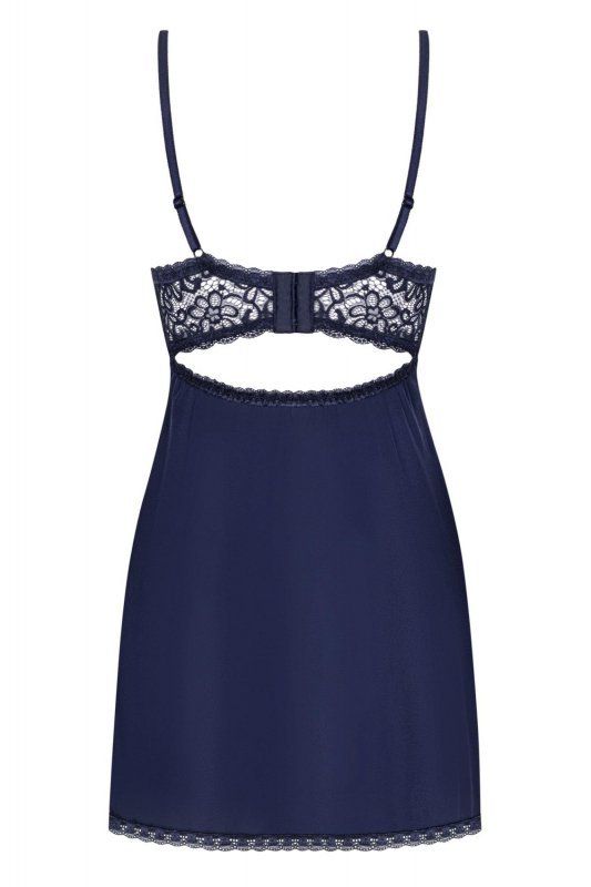 Obsessive koszulka nocna Drimera babydoll i stringi niebieska  S/M