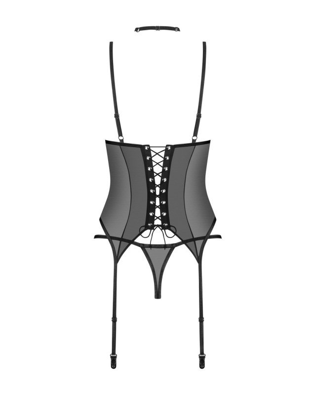 Kuszący komplet gorset i stringi Donarella XS/S
