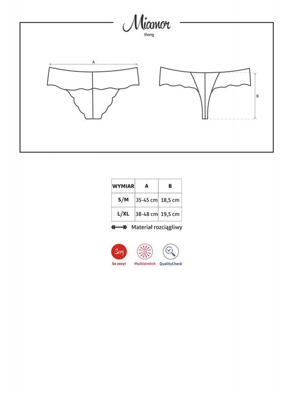 Obsessive Miamor stringi L/XL