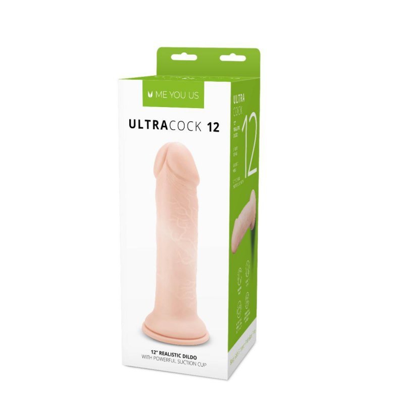 Cielisty dildo penis na przyssawce 30,5 cm