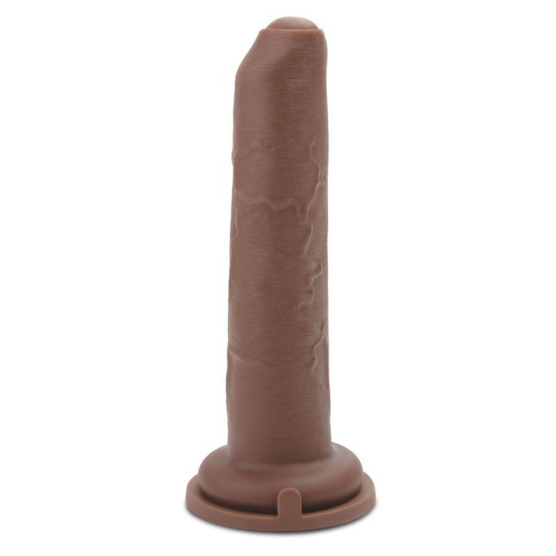 Nieobrzezany penis dildo z napletkiem  20 cm