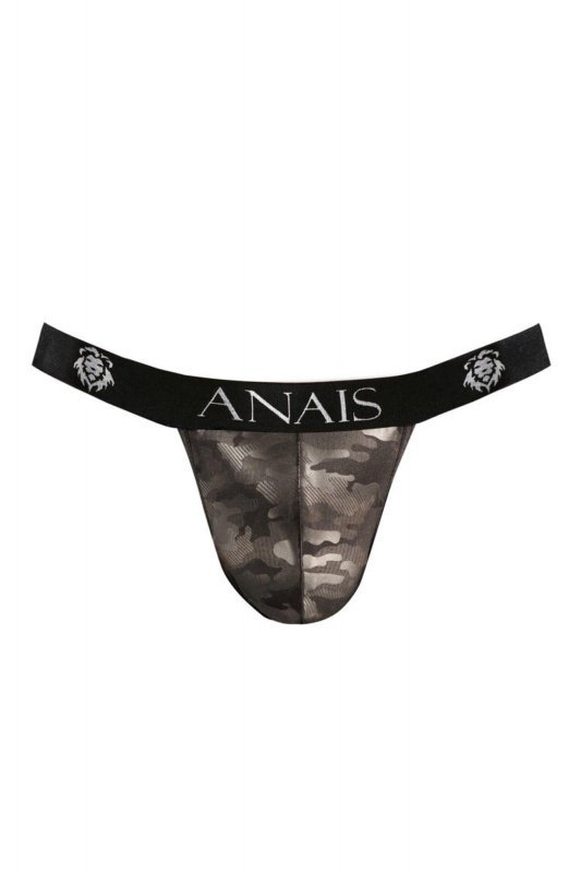 Męskie jockstrapy majtki moro khaki z odkrytymi pośladkami Electro jock strap XL