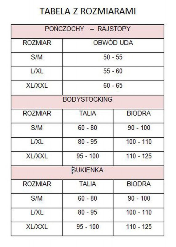 Uwodzicielskie rajstopy czarne z dziurką Roxy S/M Amani