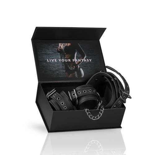 Kajdanki z obrożą Leather Collar With Handcuffs