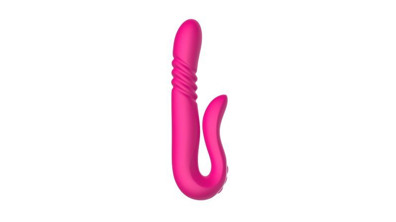 Wibrator damski Deluxe Twirling Vibrating Thruster RED