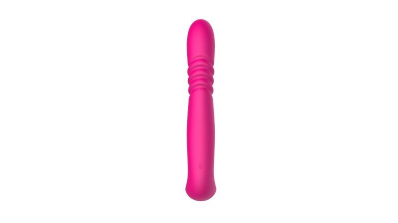 Wibrator damski Deluxe Twirling Vibrating Thruster RED
