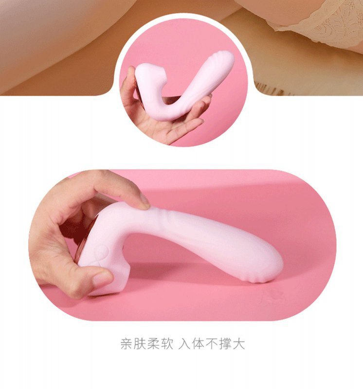 Wearable sucking vibrator