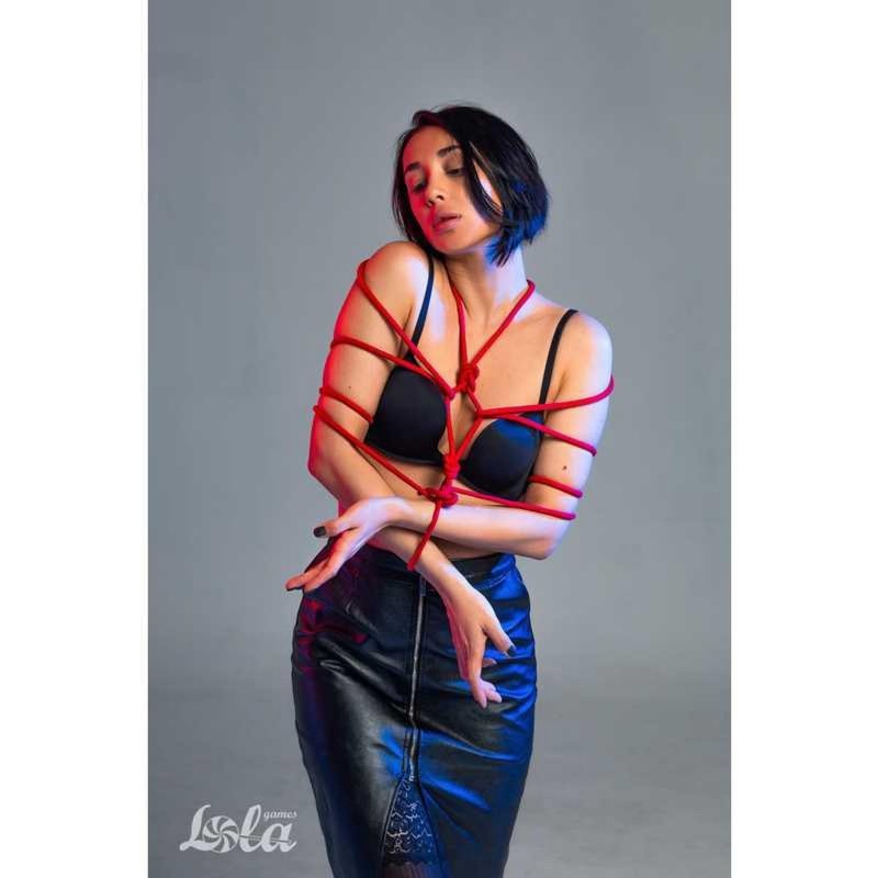 Lina sznur do krępowania Shibari Kinbaku czerwona 5 m