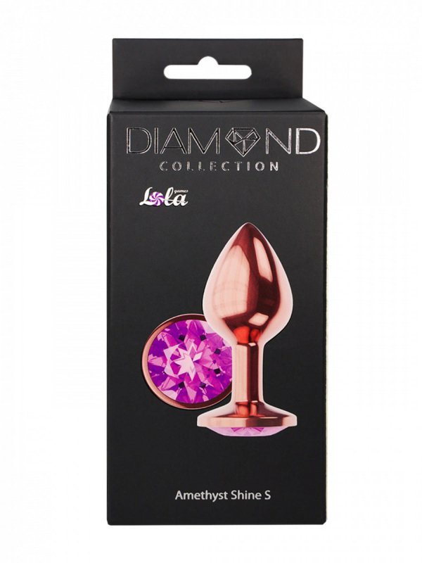 Plug butt plug diamond amethyst shine s rose gold