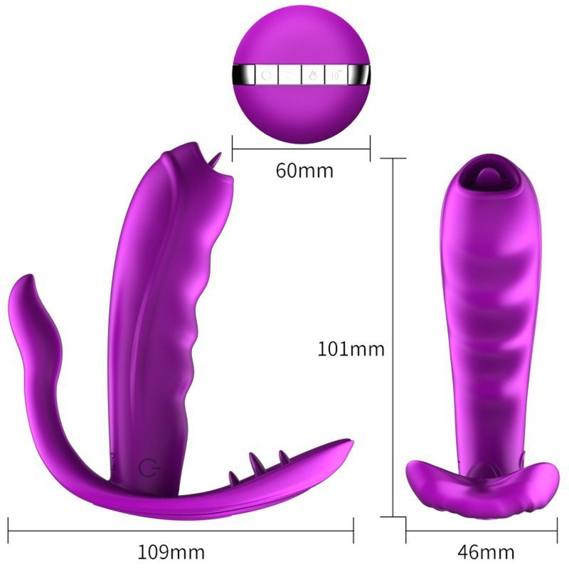 Stymulator silicone panty vibrator usb 7 function / heating