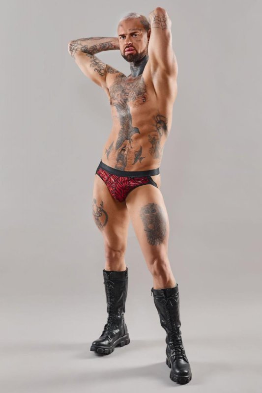 Męskie seksowne majtki jockstraps odkryty tyłek - XL