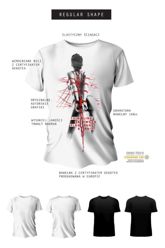T-shirt men white M regular