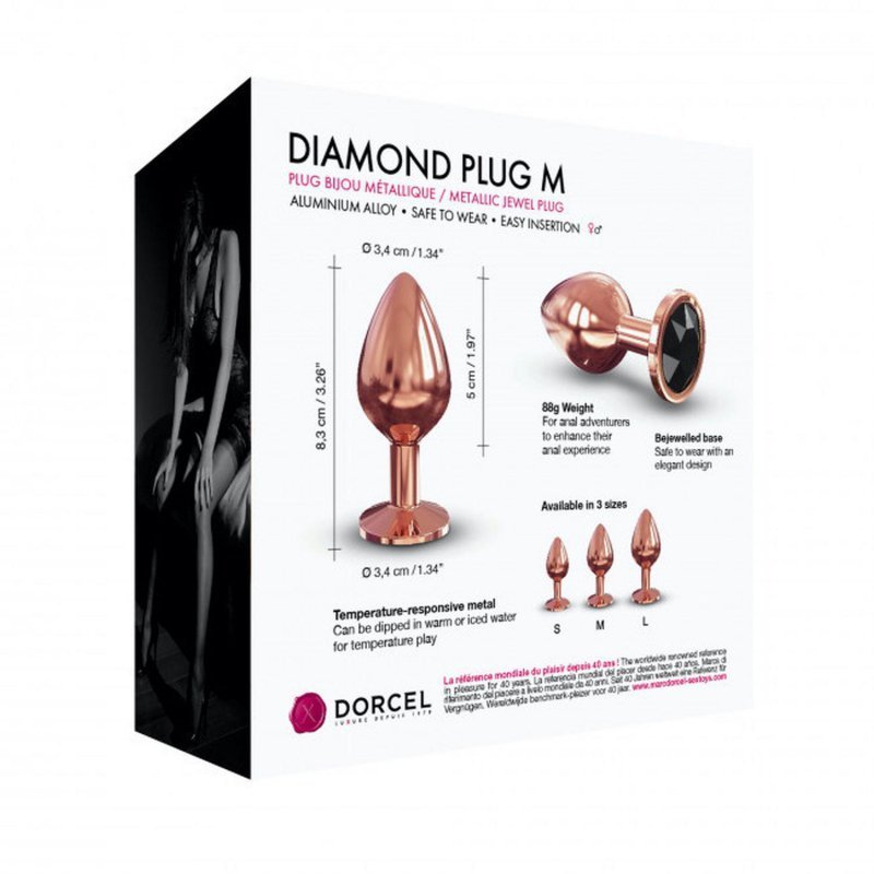 Luksusowy korek analny Dorcel Diamond Plug M
