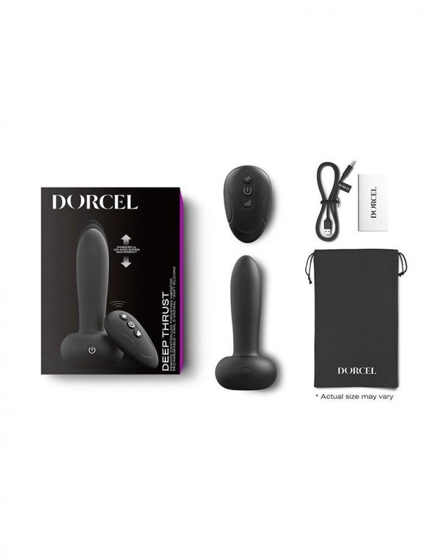 Posuwisty wibrator analny z pilotem Dorcel Deep Thrust
