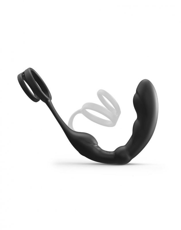 Wibrujący masażer prostaty z pierścieniem na penisa Dorcel P-Ring