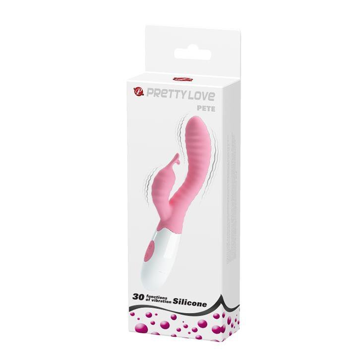 Wibrator króliczek z wypustkami Pretty Love Hyman różowy