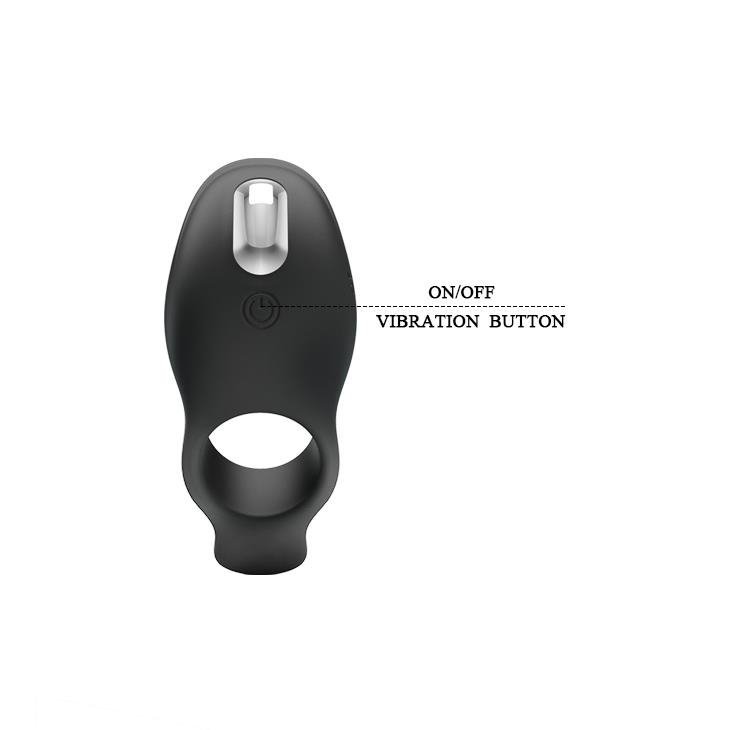 Pretty Love - vibration penis sleeve 7 functions black