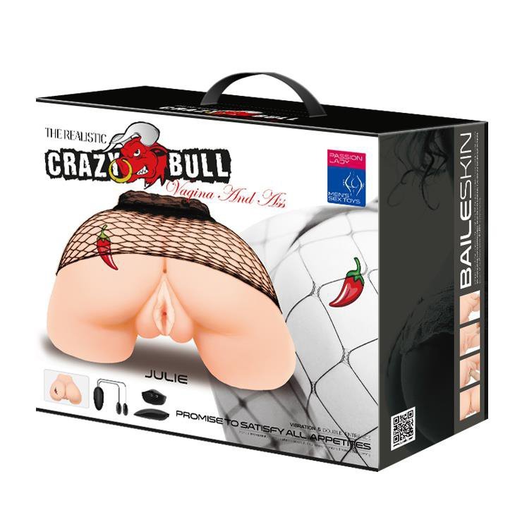 Realistyczna dupcia duży tyłek 2 dziurki + wibracje