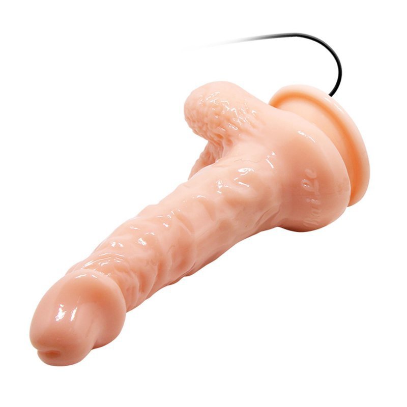 Realisteczne wibrujące dildo na przyssawce Baile 25 cm