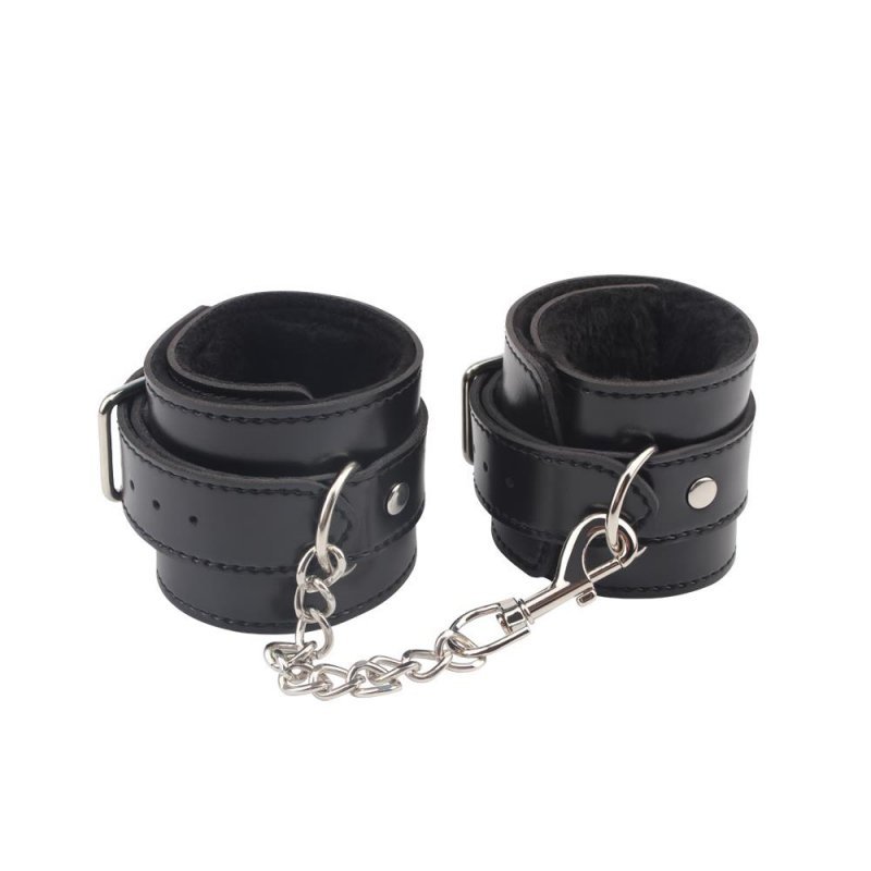 Kajdanki skórzane BDSM Obey Me Leather Ankle Cuffs