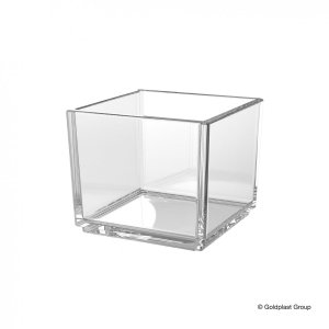 Plastikowy pojemniczek finger food kwadratowy, transparentny, 65 ml, 72 szt