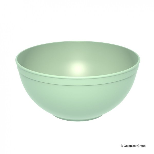 Plastikowa miska duża zielona, średnica 23,5 cm/ 3,3l 12 szt