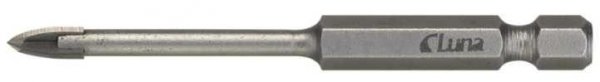 Wiertło do glazury z wierzchołkiem z węglików spiekanych i chwytem sześciokątnym 1/4&quot; 10 mm