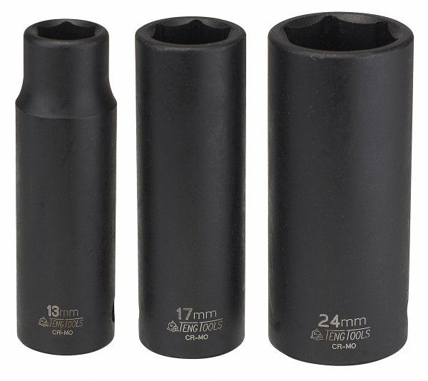 Nasadka udarowa długa cienkościenna 1/2&quot; 14 mm ANSI