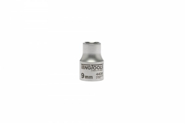 Nasadka 6-kątna nierdzewna z chwytem 3/8&quot; 9 mm
