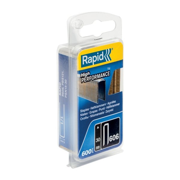 Zszywki Rapid z wąską koroną  nr 606 (30 mm) - opakowanie 600 szt.
