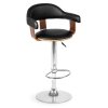 Hoker czarne krzesło barowe Sofotel Peluro
