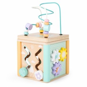 Drewniana kostka edukacyjna,  sorter mula Ecotoys