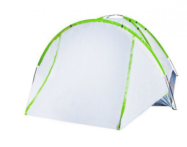 Namiot turystyczny 2-4 osobowy biało-zielony
