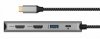 Stacja dokująca IB-DK4012-CPD 9w1, 2x HDMI, 4K60Hz, 3xUSB, 100W PD,LAN, Czytnik kart