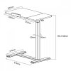 Mobilne biurko/stand na laptop MC-120B, 76-109cm