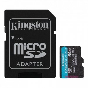 Karta pamięci Kingston microSD Canvas Go! Plus  64GB Class 10,UHS-I + adapter