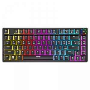 Klawiatura mechaniczna bezprzewodowa PHENIX, Gateron Yellow Pro, Pudding