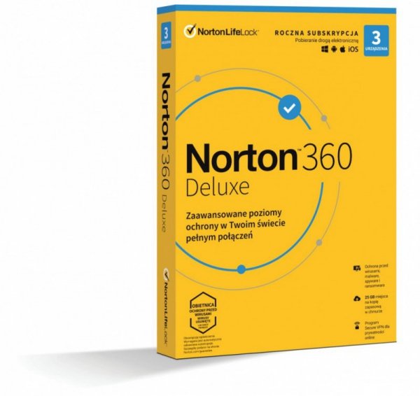 *Norton 360 DELUX   25GB PL 1U 3Dvc 1Y   21408734