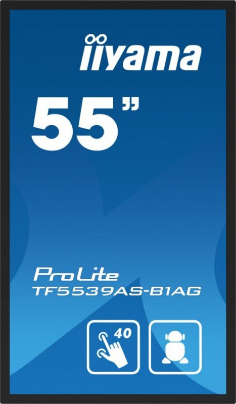 Monitor 55 cali TF5539AS-B1AG,IPS,4K,HDMIx2,DP,RJ45,3xUSB,2x10W,      ANDROID,24/7,IP65