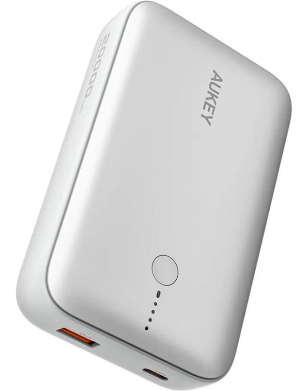 PB-Y57 White Mini PowerBank 20000mAh 22.5W 2xUSB PD 3.0 QC 3.0 LED