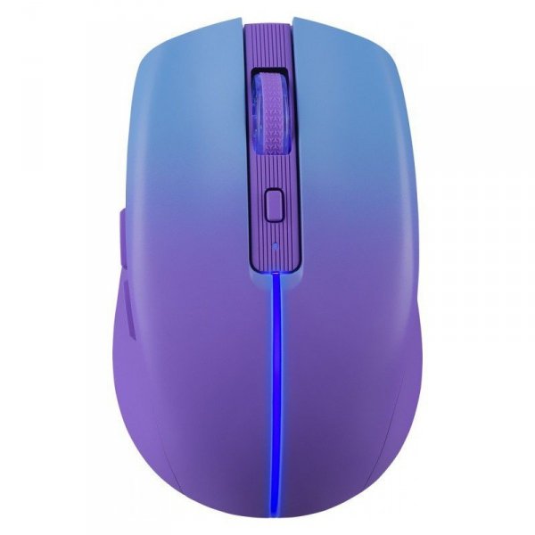 Mysz bezprzewodowa MYSTERY MM-301 RF+BT 1600DPI 6P fioletowa